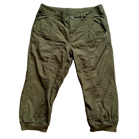 Vintage Y2K Olive Green Capris! - Picture 1 of 6